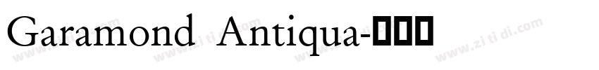 Garamond Antiqua字体转换